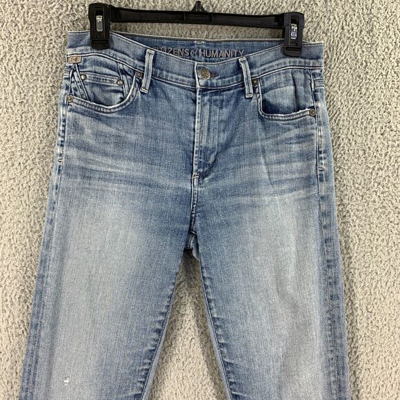 Citizens of humanity Womens Jeans Crop Rocket Pants Denim 28 x25 Skinny Stretch - Picture 11 of 16
